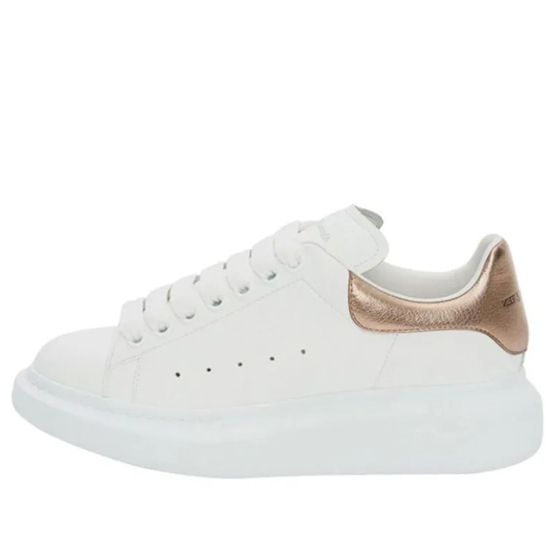 (WMNS) Alexander McQueen Oversized Sneaker 'White Rose Gold' 553770WHFBU9053 sold by KicksCrew