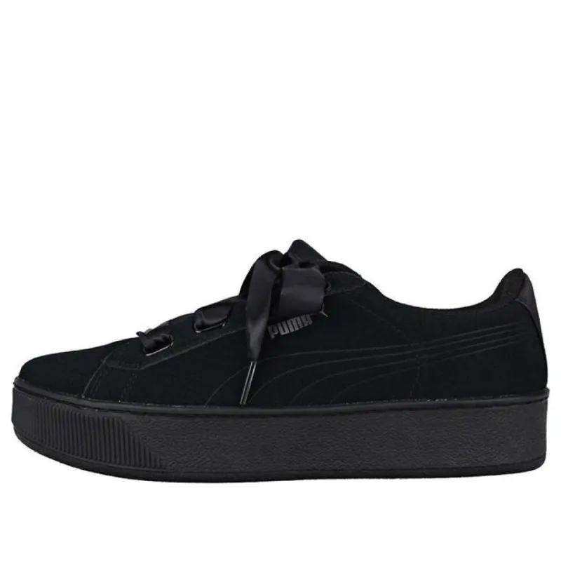 (WMNS) Puma Vikky Platform Ribbon 'Black' 366418-01 sold by KicksCrew