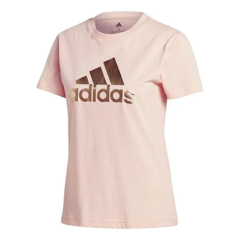 (WMNS) adidas Athletics Graphic Tee 'Pink' GK3406 sold by KicksCrew