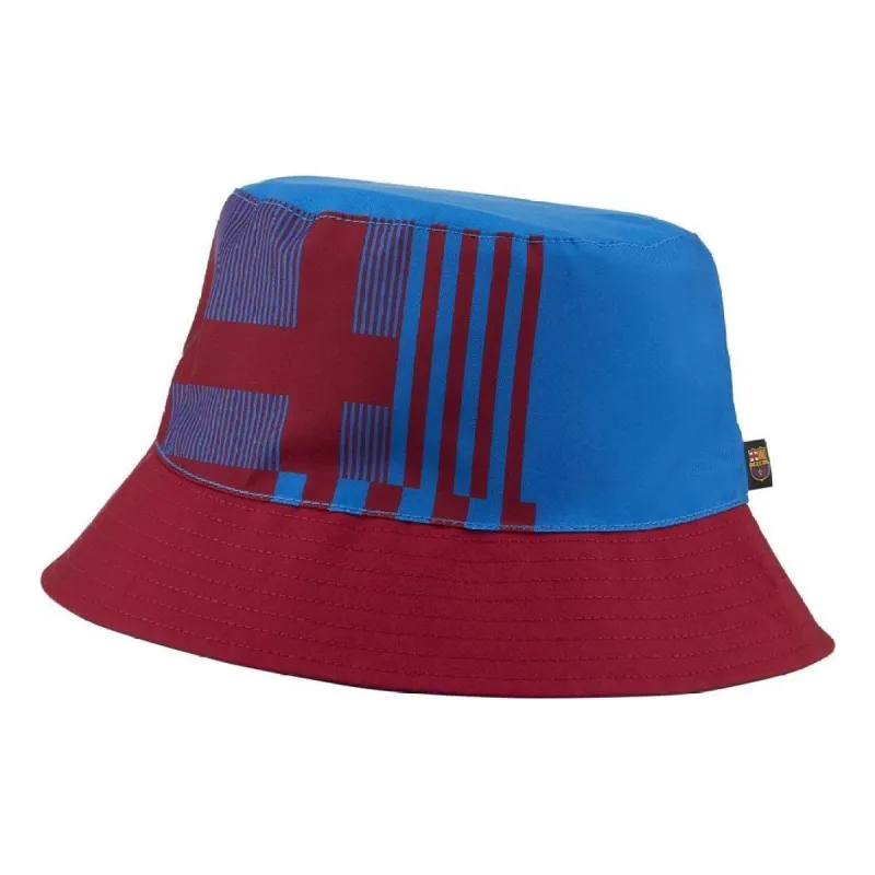 Nike Sportswear x FC Barcelona Reversible Bucket Hat 'Obsidian' DH3836-451 sold by KicksCrew