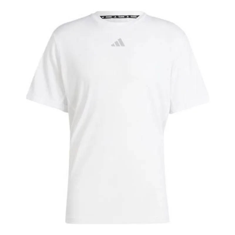 adidas HIIT Workout 3-Stripes Tee 'White' IS3718 sold by KicksCrew