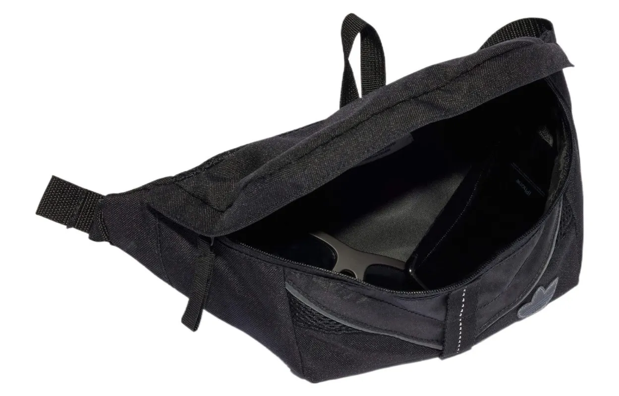 adidas Logo Waist Bag 'Black' IM1137 | Parallel