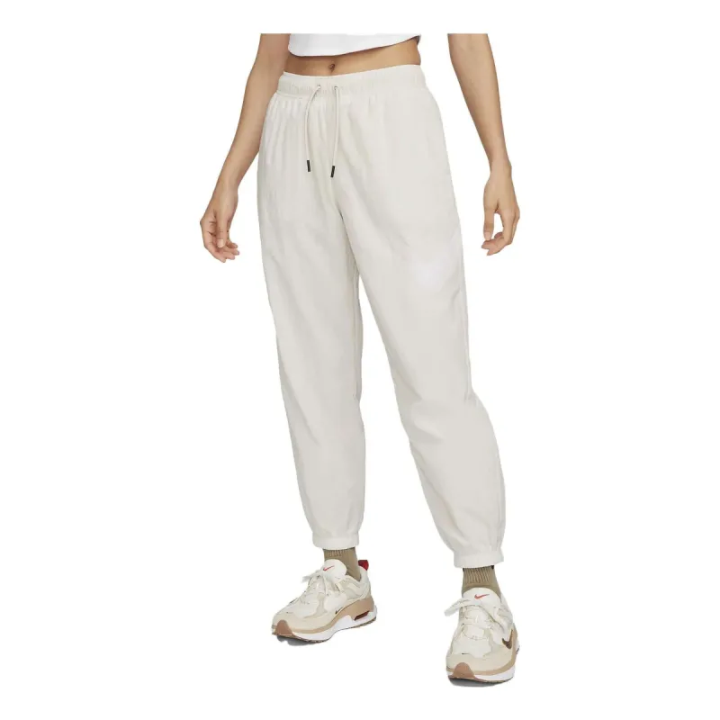 (WMNS) Nike Sportswear Essential Mid-Rise Trousers 'White' DM6184-104 sold by KicksCrew