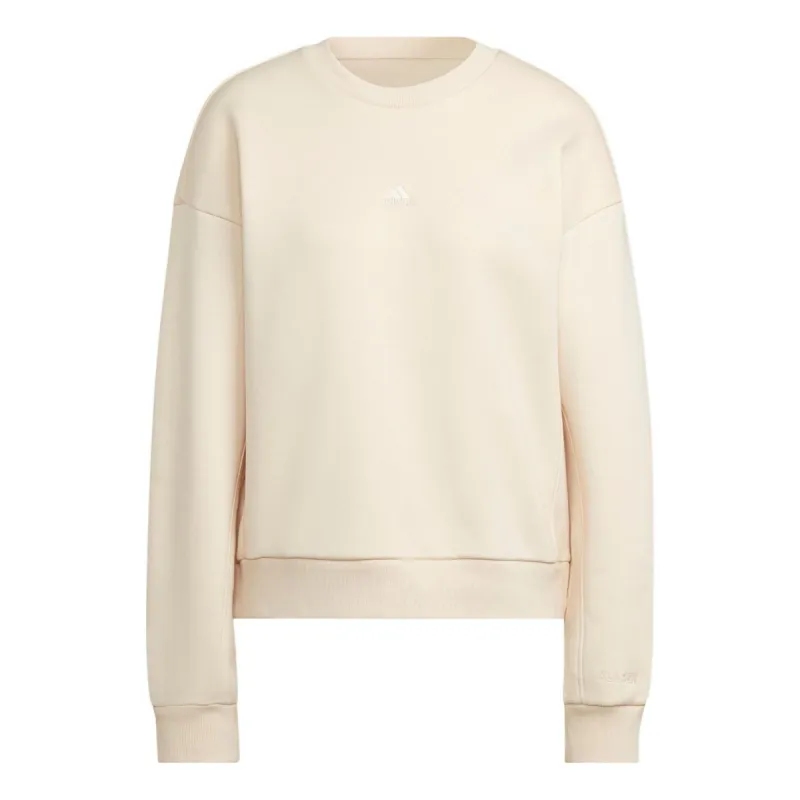 (WMNS) adidas All Szn Sweatshirt 'Beige' HN4220 sold by KicksCrew