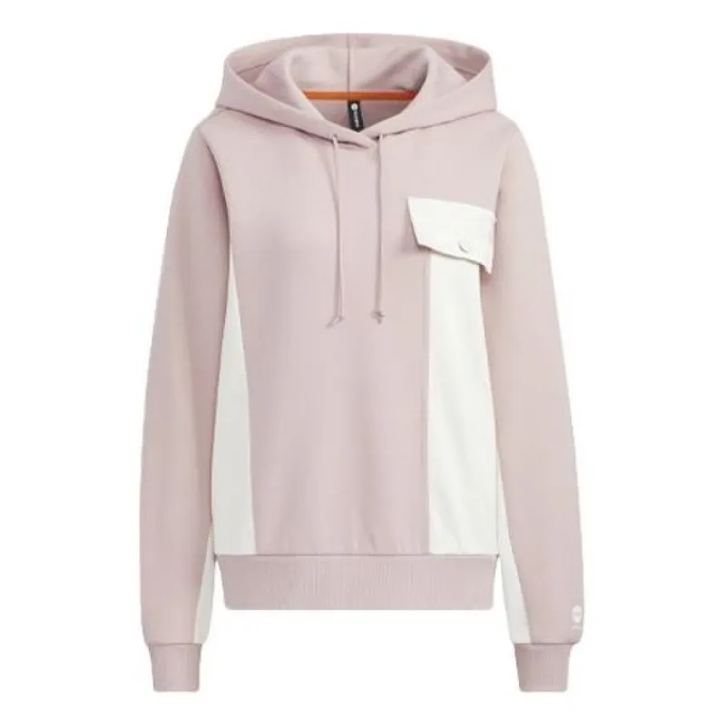 (WMNS) adidas Neo Hoodie 'Pink White' HM7406 sold by KicksCrew