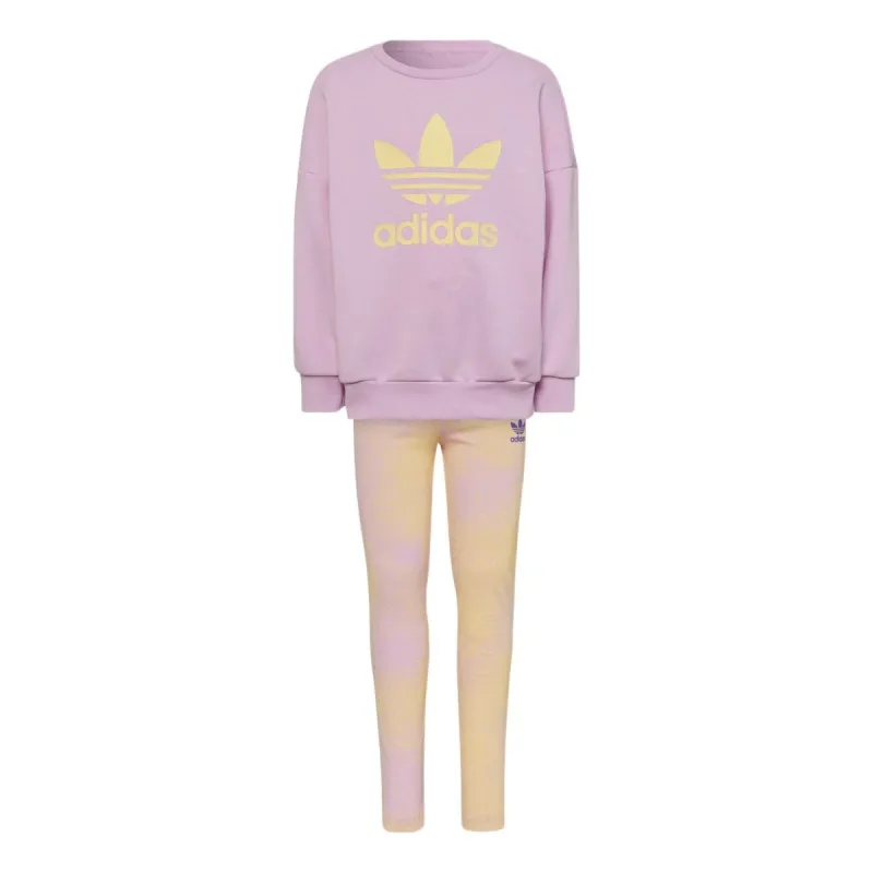 (PS) adidas originals Graphic Logo Crew Set 'Purple' HK2945 sold by KicksCrew