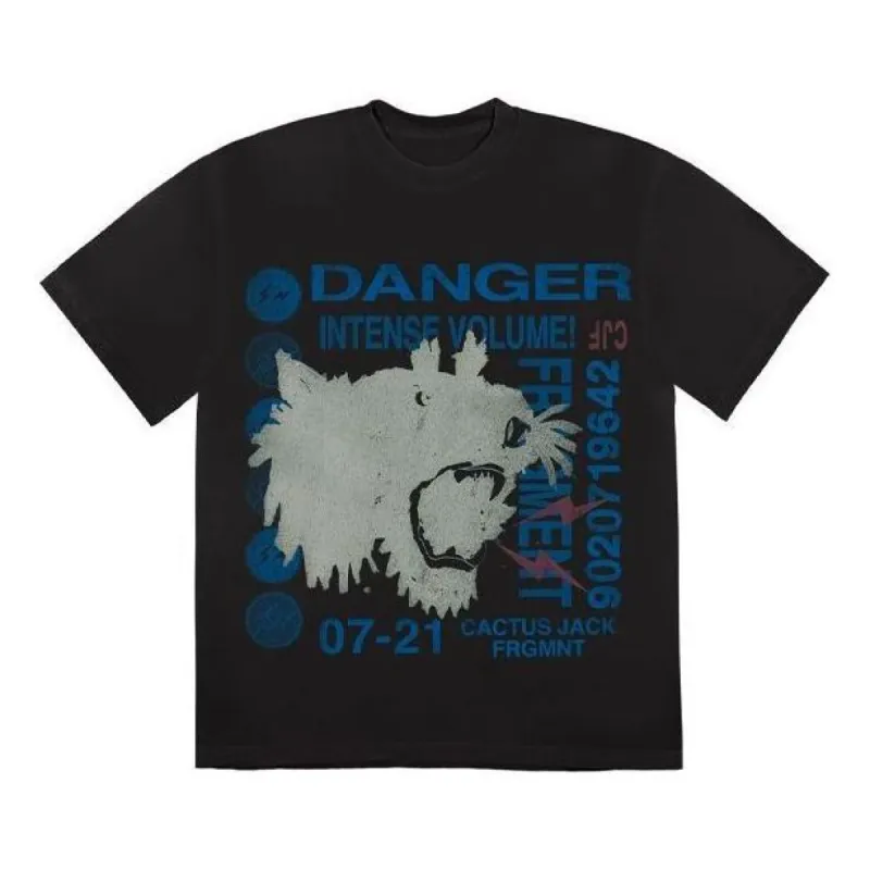 Travis Scott Cactus Jack For Fragment Danger Tee 'Washed Black' CJFN-SS17 sold by KicksCrew