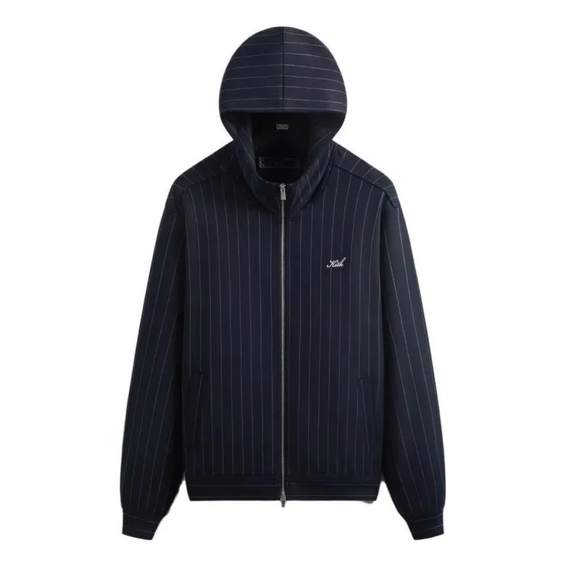 KITH Double Weave Selfridge Zip Up Hoodie 'Nocturnal' KHM031412-413 sold by KicksCrew