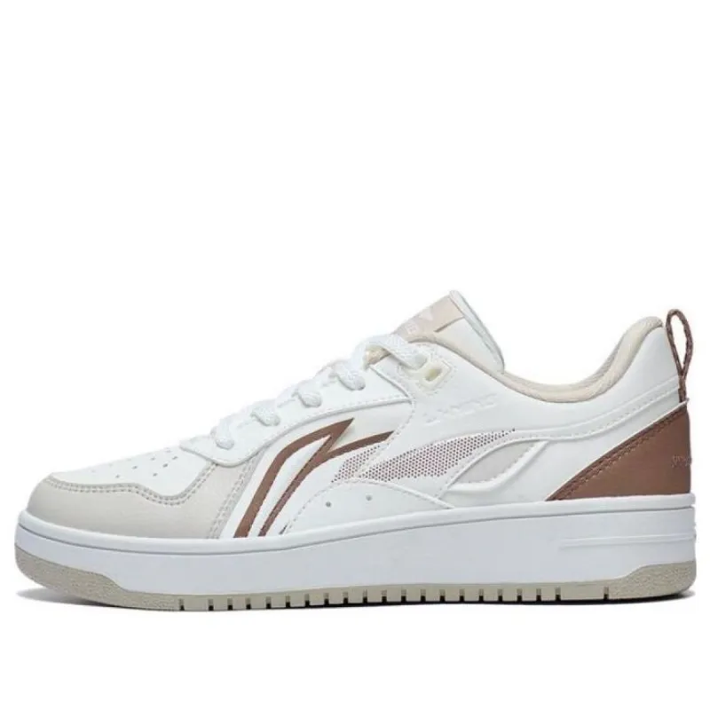 (WMNS) Li-Ning Shiyi 'White Brown' AGCT342-3 sold by KicksCrew