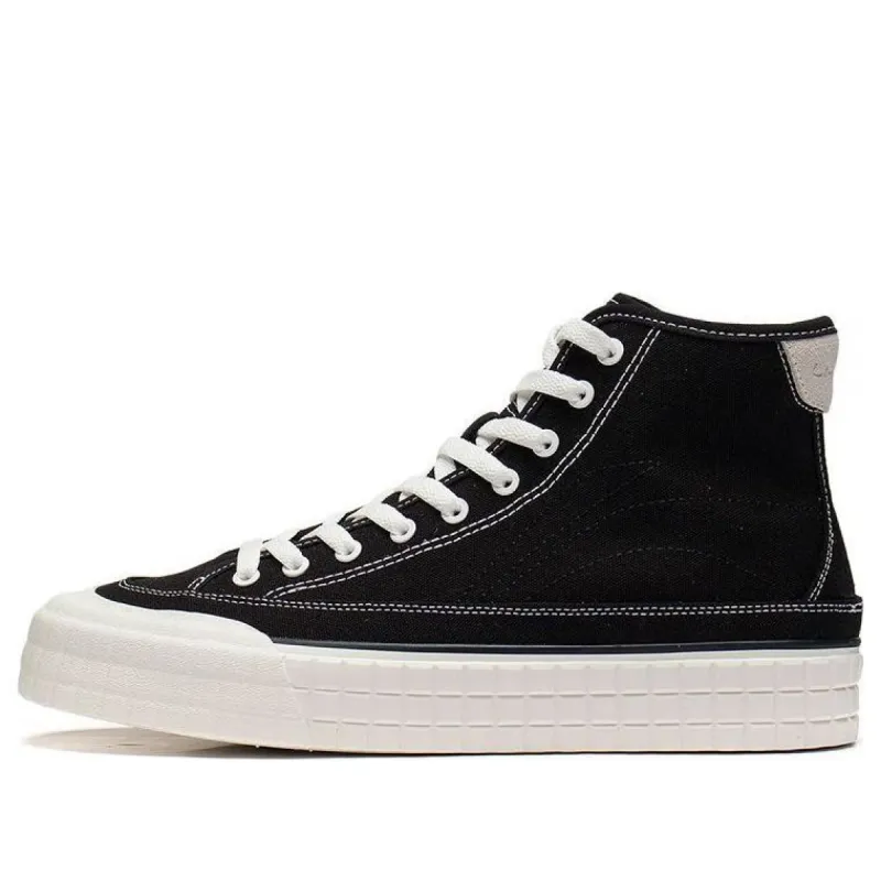 Li-Ning Classic Canvas Hi Shoes 'Black White' AGCS255-4 sold by KicksCrew