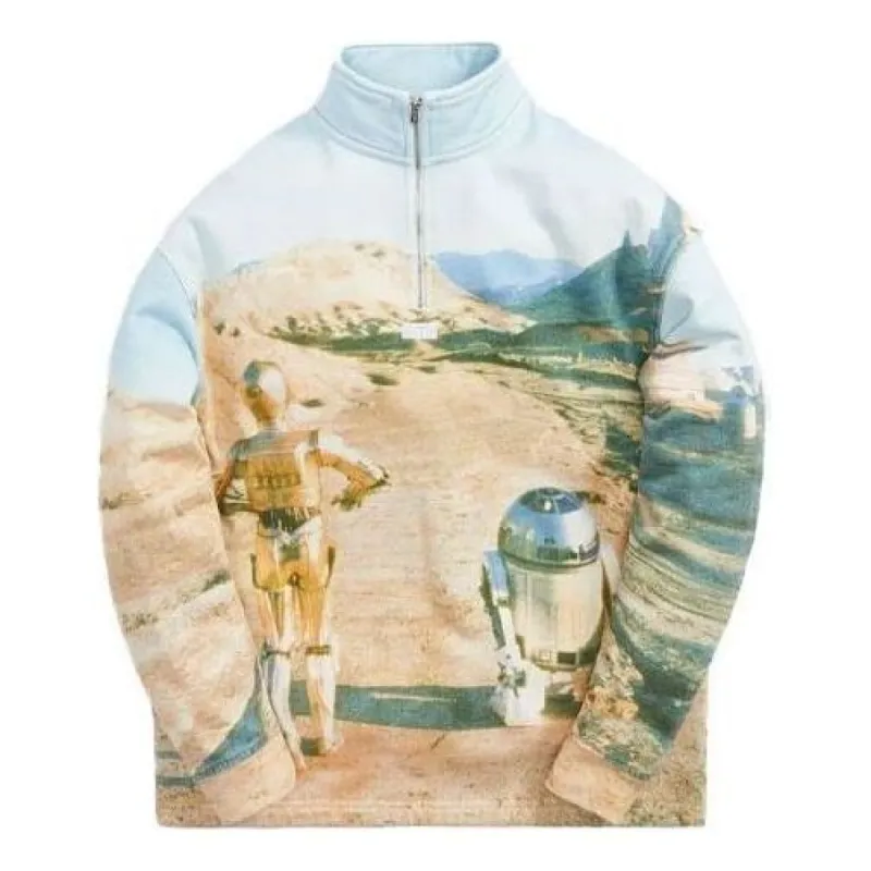KITH x STAR WARS Droids Quarter Zip 'Hallow' KHM030185-103 sold by KicksCrew