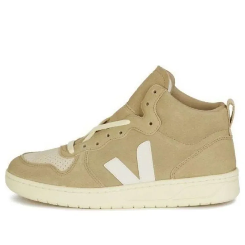VEJA V-15 High-Top Sneakers 'Beige White' BVQ0302912 sold by KicksCrew
