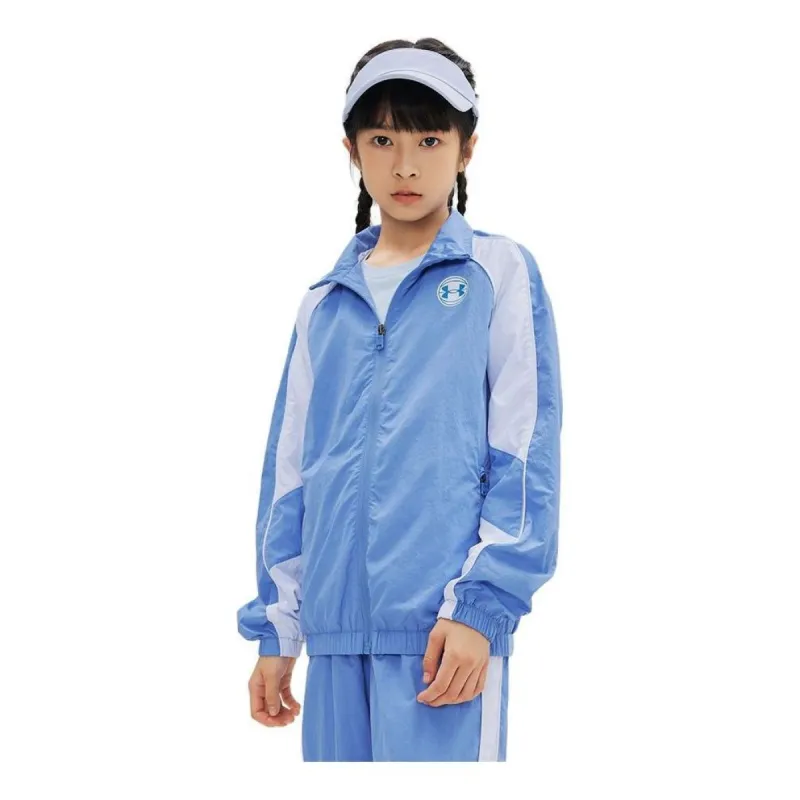 (GS) Under Armour Casual Jacket 'Blue White' 233204403 sold by KicksCrew
