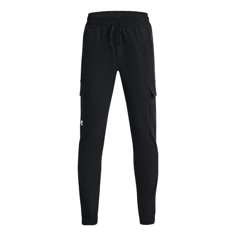 (GS) Under Armour Pennant Woven Cargo Pants 'Black' 1377360-001 sold by KicksCrew