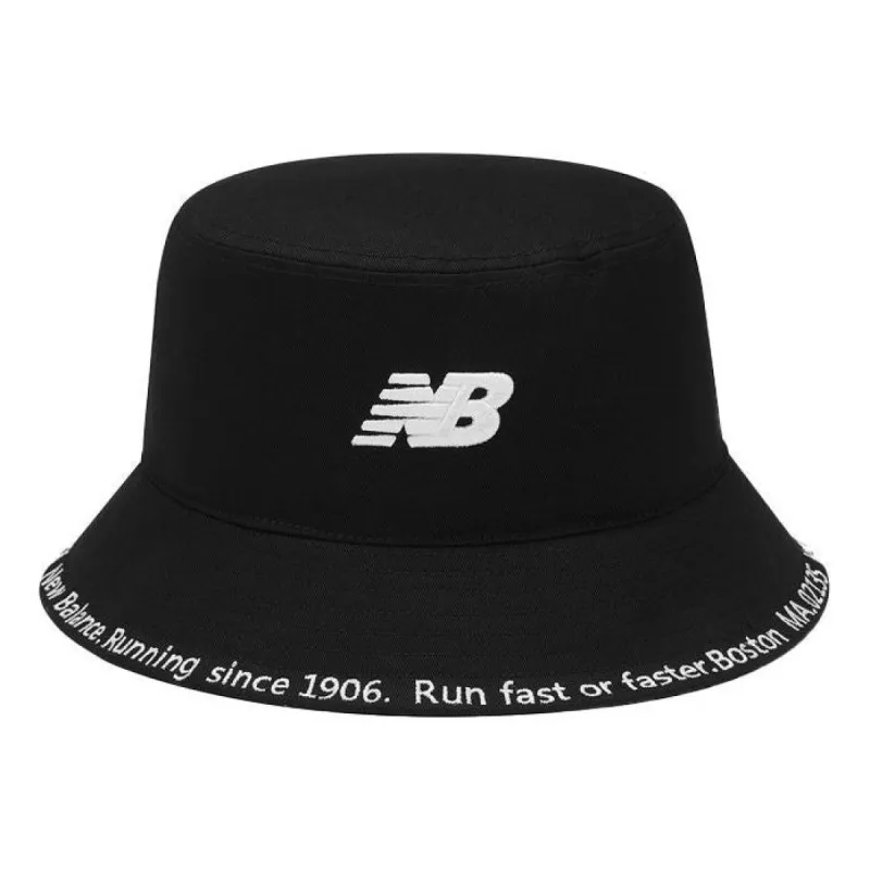 New Balance NB Logo Bucket Hat 'Black' LAH23204-BK sold by KicksCrew