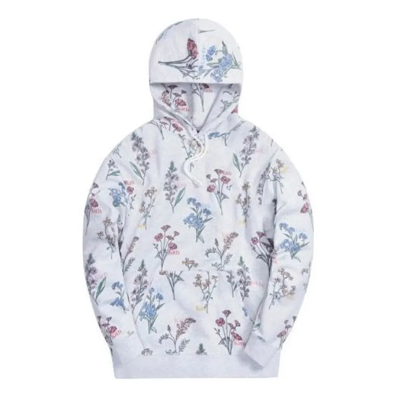 KITH Botanical Floral Williams III Hoodie 'Light Heather' KH2624-002 sold by KicksCrew