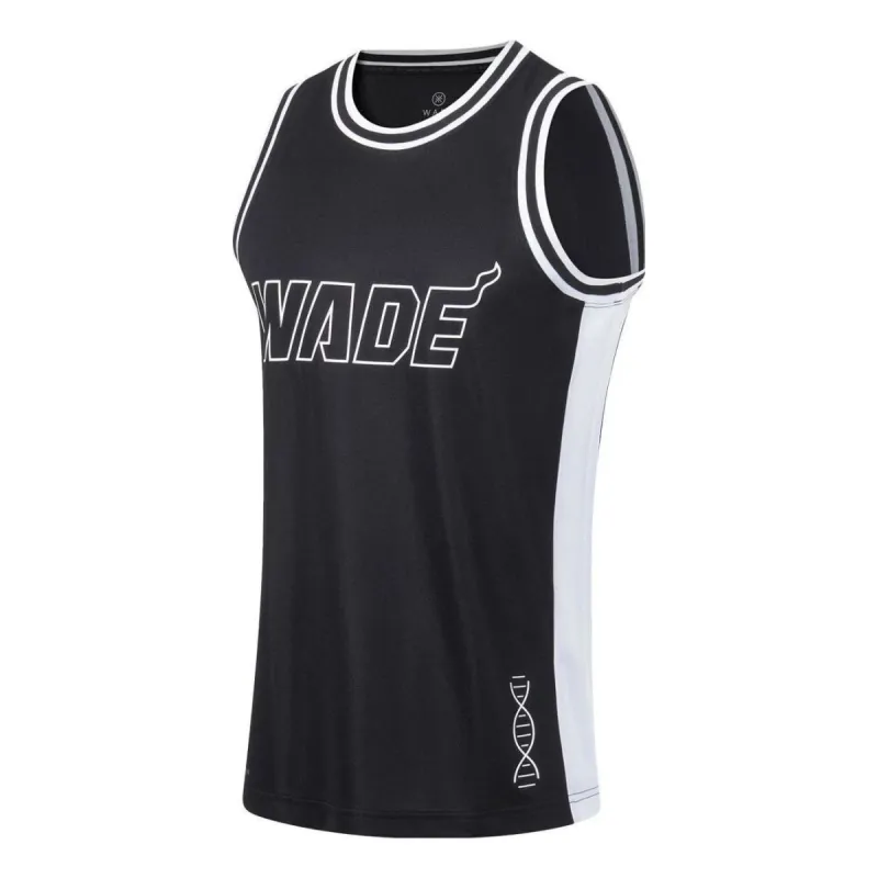 Li-Ning Way Of Wade Graphic Basketball Jersey 'Black White' AAYT051-14 sold by KicksCrew