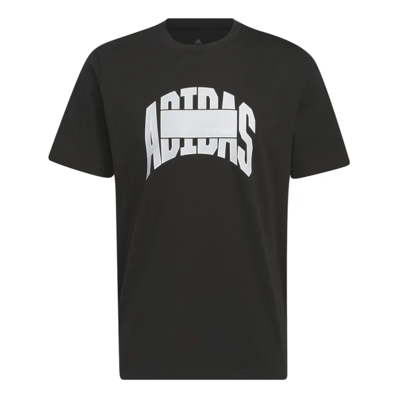 adidas Sportswear Block Graphic Tee 'Black' IC1682 sold by KicksCrew