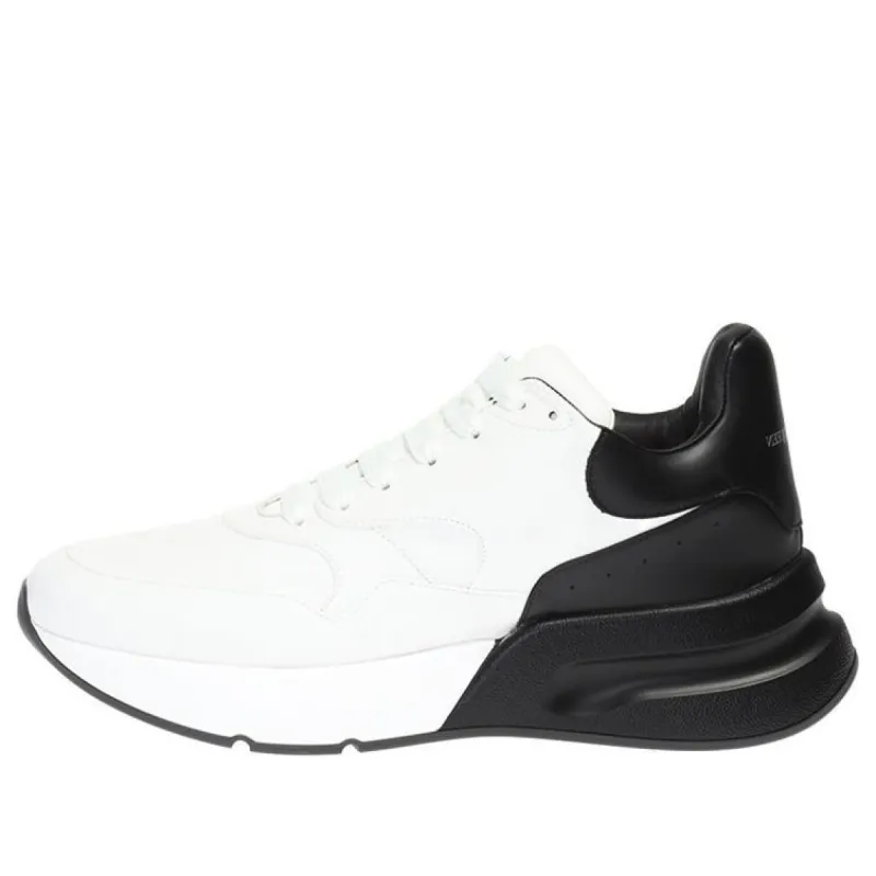 Alexander McQueen Runner Sneaker 'White Black' 553683WHRU39034 sold by KicksCrew