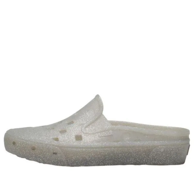 Vans Slip-On Mule TRK Glitter Shoes 'Grey' VN0005V8BGF sold by KicksCrew