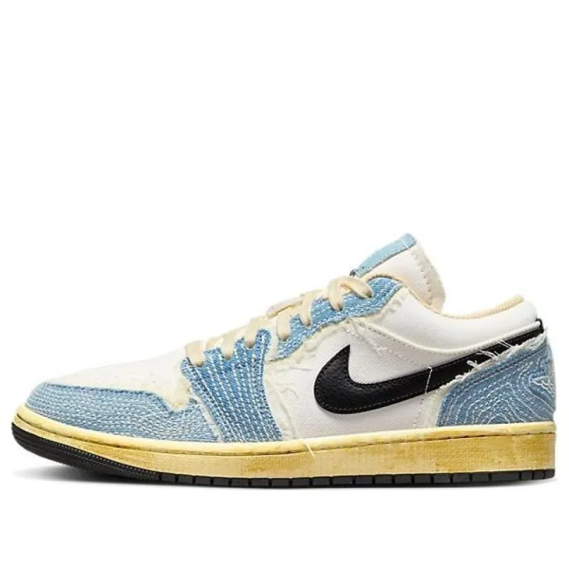 Air Jordan 1 Low SE WRMK 'Sashiko Denim' FN7670-493 sold by KicksCrew