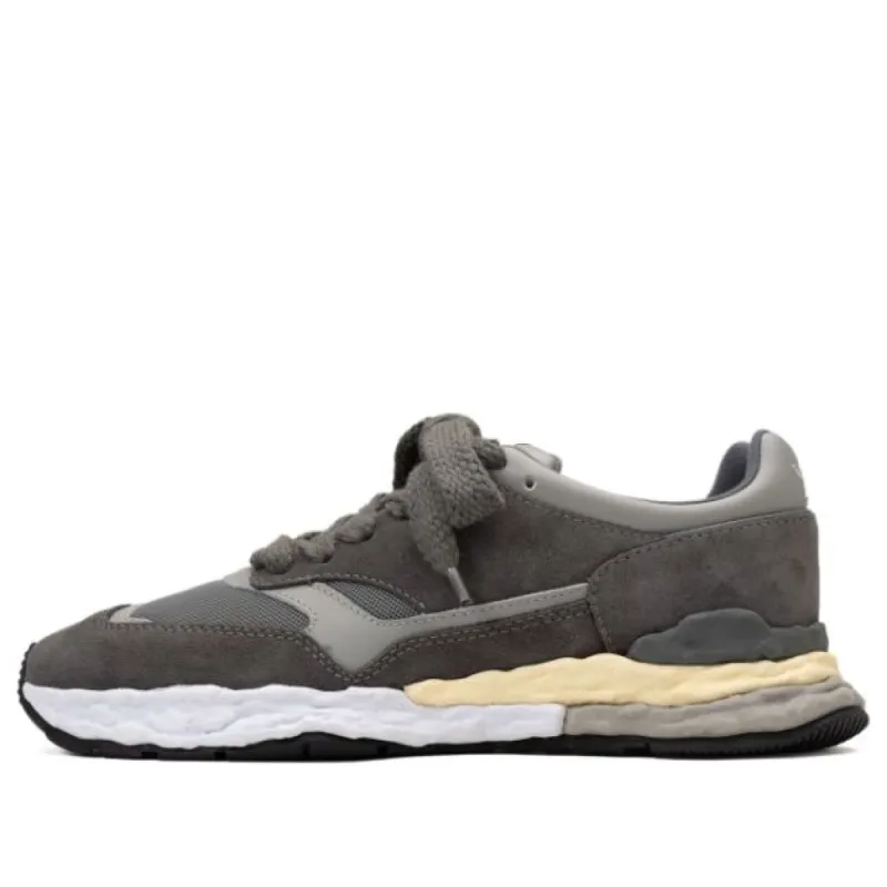 Maison MIHARA YASUHIRO GEORGE OG Sole Mix Material Low-top Sneaker 'Grey' A10FW701-GRY sold by KicksCrew