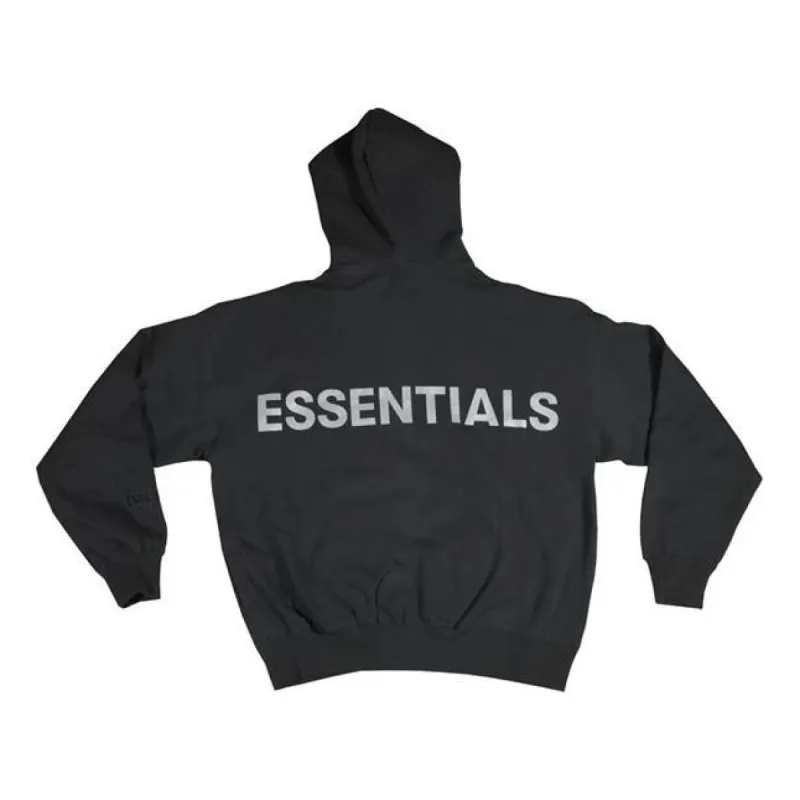 Fear of God Essentials FW19 3M Logo Pullover Hoodie 'Black' FOG-FW19-10 sold by KicksCrew