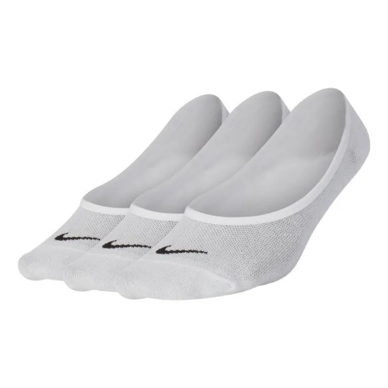 (WMNS) Nike Everyday Lightweight training invisible socks 'White' SX4863-101 sold by KicksCrew