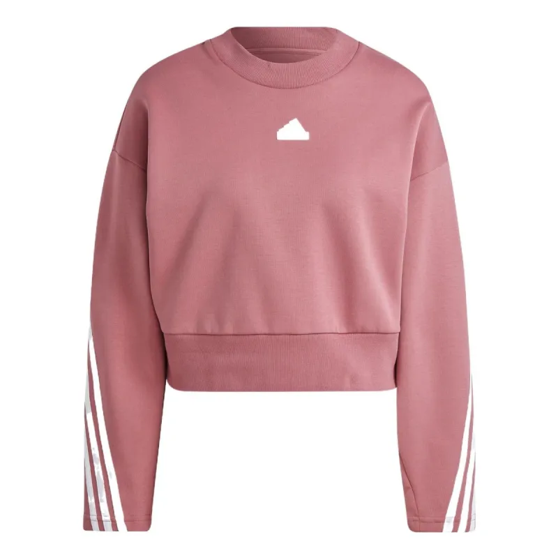 (WMNS) adidas Future Icons 3-Stripes Sweatshirt 'Rose' IB8498 sold by KicksCrew