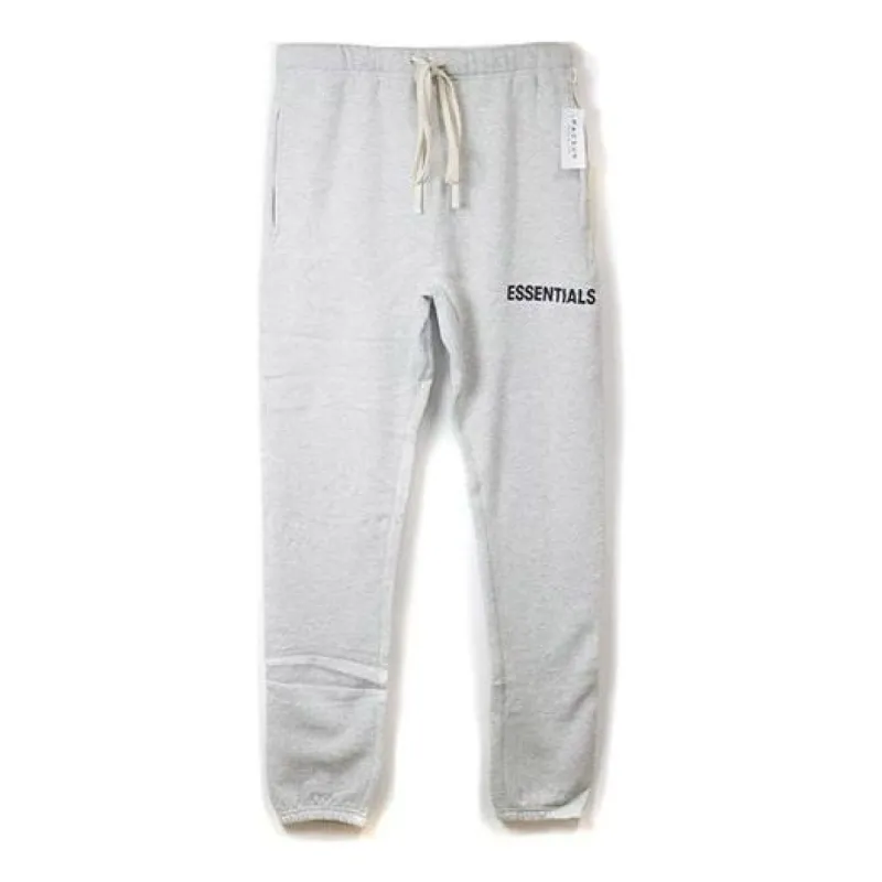 Fear of God Essentials Graphic Sweatpants 'Light Oatmeal' FOG-FW18-01 sold by KicksCrew