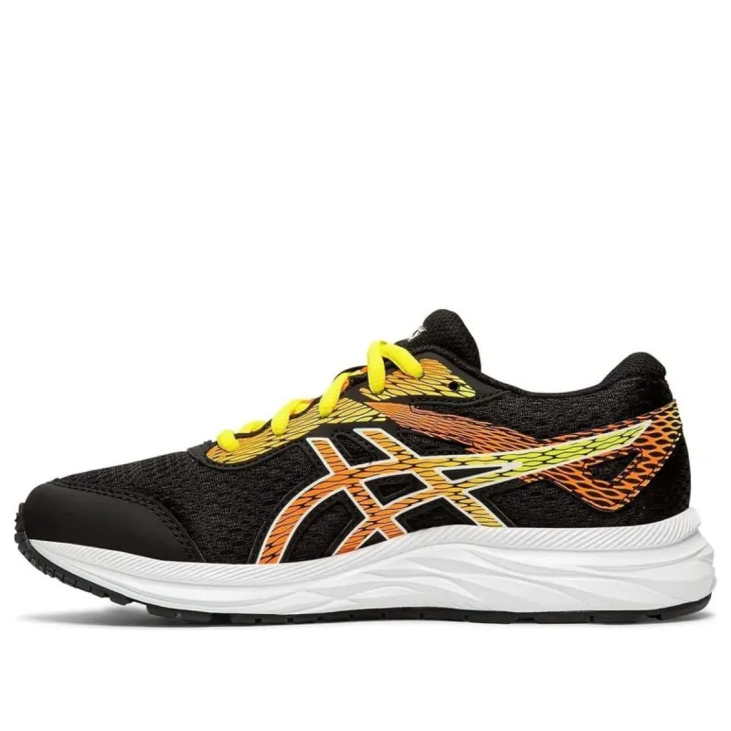 (GS) Asics Gel-Excite 6 Shoes 'Black Shocking Orange' 1014A144-003 sold by KicksCrew