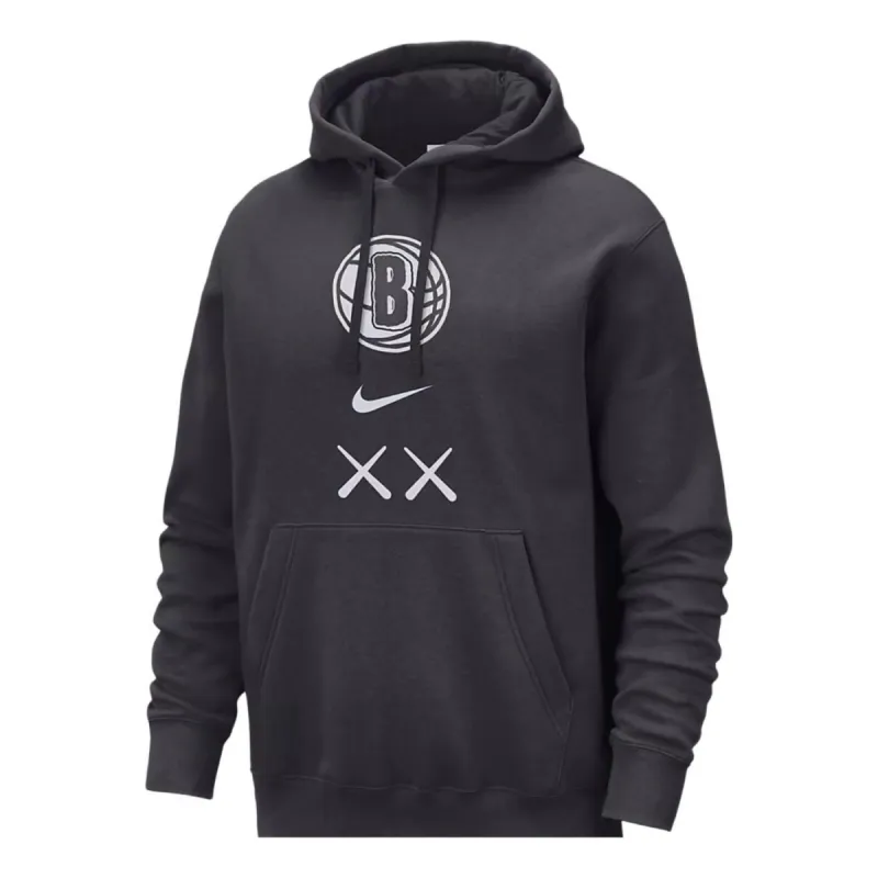NIKE X KAWS X Brooklyn Nets City Edition Hoodie 'Black' FB4813-070 sold by KicksCrew