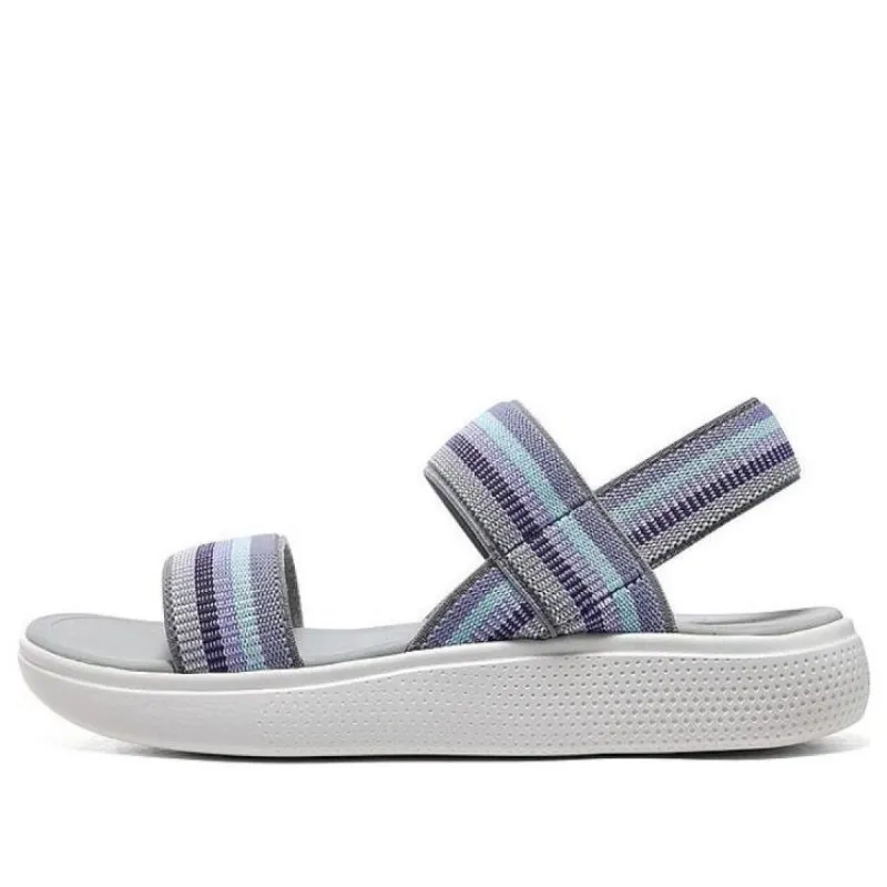 (WMNS) Skechers Summer Skipper 'Grey Blue' 114400-PRMT sold by KicksCrew
