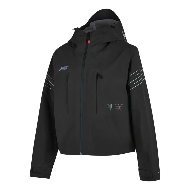 (WMNS) Skechers Sport Jacket 'Black White' P423W032-0018 sold by KicksCrew