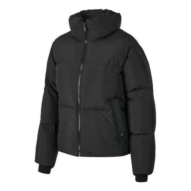 (WMNS) Skechers Warm Waterproof Short Down Jacket 'Black' P423W029-0018 sold by KicksCrew