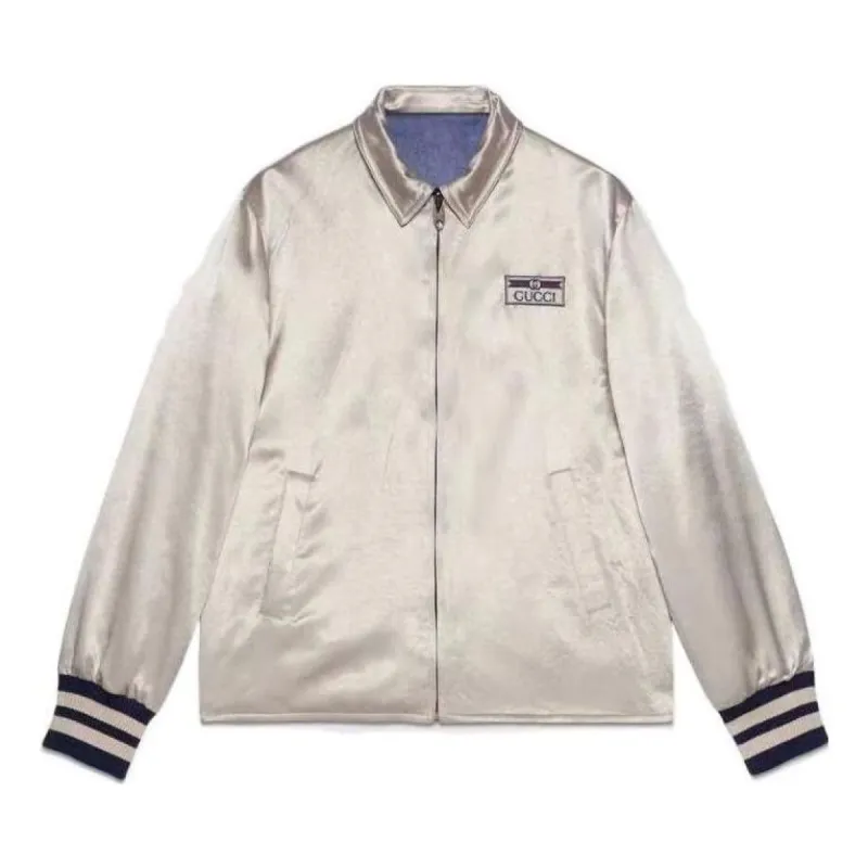 Gucci Shirt Acetate Reversible Blouson Jacket 'Blue' 654830-ZAGVV-4309 sold by KicksCrew