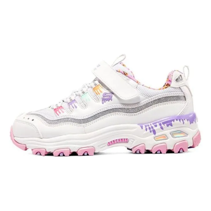 (GS) Skechers D'lites 'White Multicolor' 302575L-WMLT sold by KicksCrew