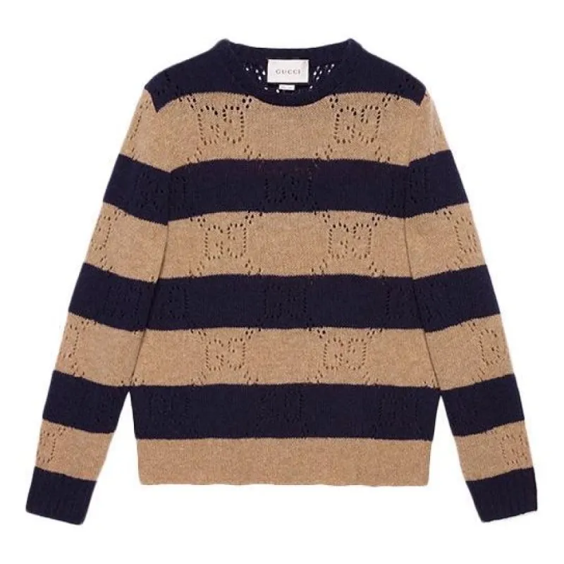 Gucci GG Knit Striped Wool Sweater 'Camel' 645293-XKBPH-2420 sold by KicksCrew