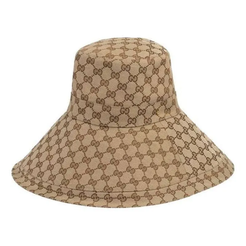 Gucci GG Canvas Wide Brim Hat 'Beige/Ebony' 631958-KQW00-9700 made by Gucci