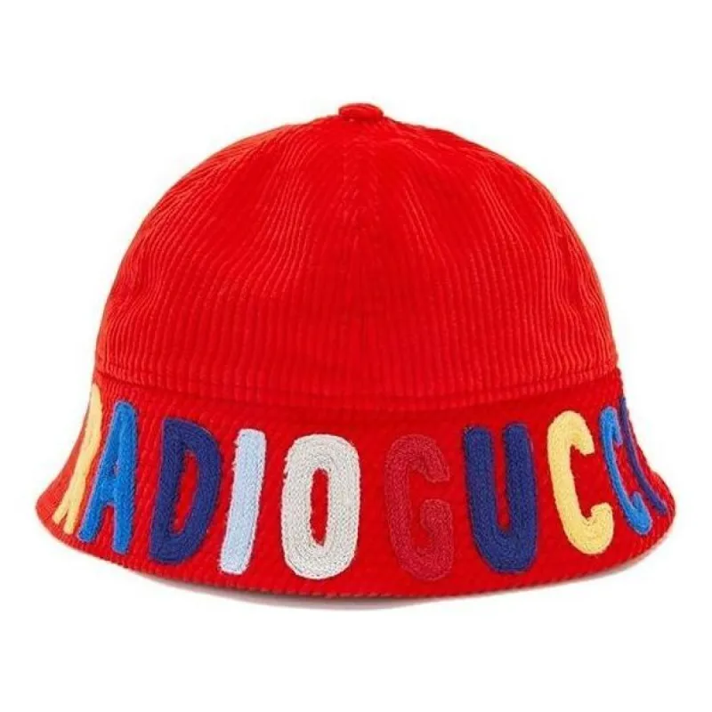 (PS) Gucci Ribbed Velvet Hat With Radio 'Red' 631457-4HM55-6500 sold by KicksCrew