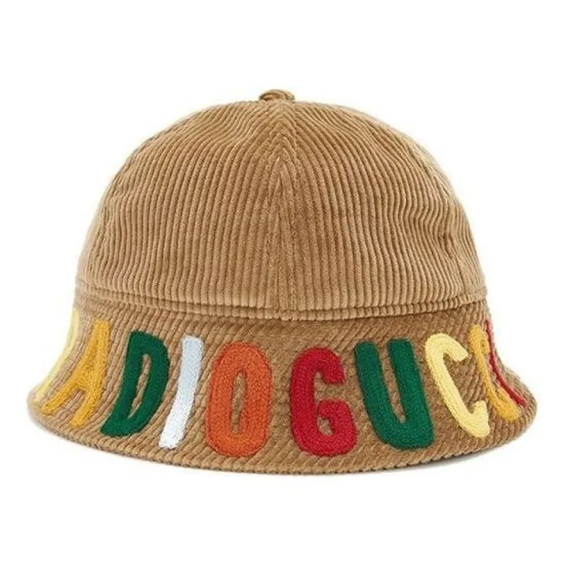 (PS) Gucci Ribbed Velvet Hat With Radio 'Beige' 631457-4HM55-2700 sold by KicksCrew