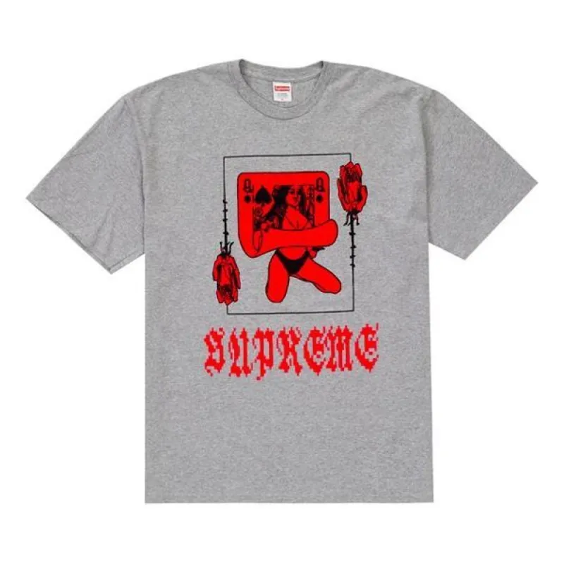 Supreme FW19 Week1 Queen Tee Logo Tee SUP-FW19-10626 sold by KicksCrew