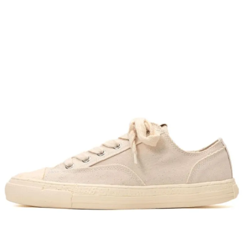 Maison MIHARA YASUHIRO PAST Sole 6 - Hole Canvas Low-top Sneaker 'White' S09FW205-WHT sold by KicksCrew