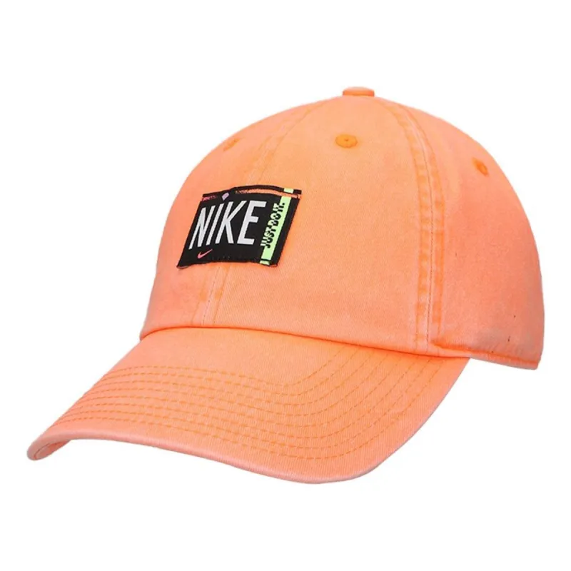 (WMNS) Nike Sportswear Heritage 86 Washed Cap 'Orange' DH2058-858 sold by KicksCrew