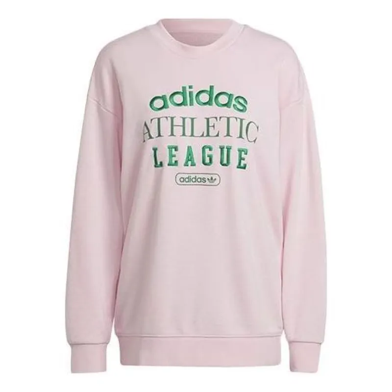 (WMNS) adidas Retro Luxury Crew Sweatshirt 'Pink' HL0043 sold by KicksCrew