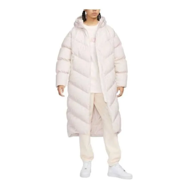 (WMNS) Nike THERMA-FIT Loose Casual Long Down Jacket 'Off White' FD8213-104 sold by KicksCrew