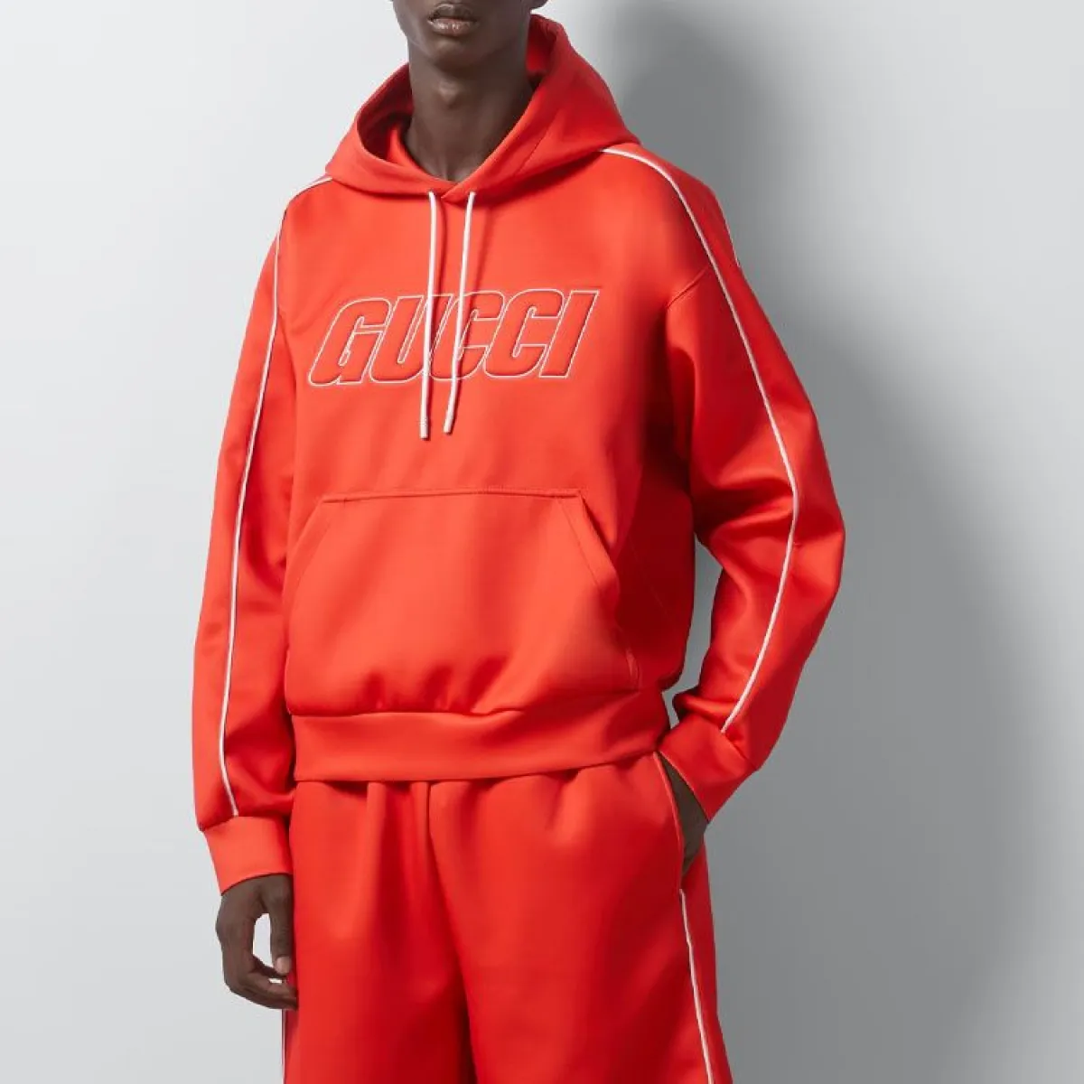 Gucci Neoprene Hooded Sweatshirt 'Red' 768498-XJF38-6284 | Parallel