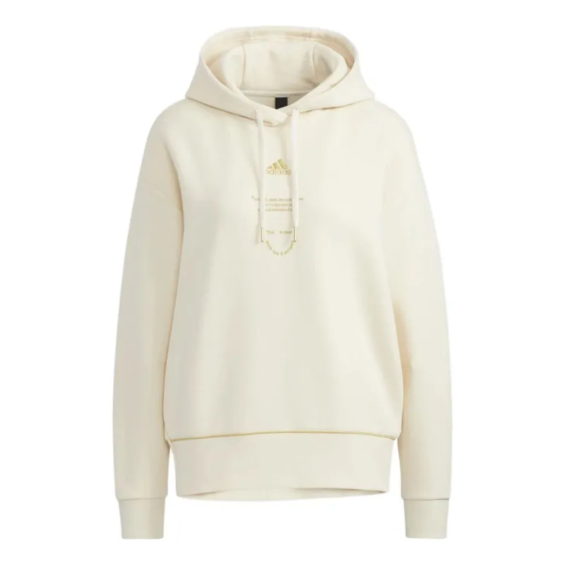 (WMNS) adidas Adi Logo Hoodie 'White' HG1823 sold by KicksCrew