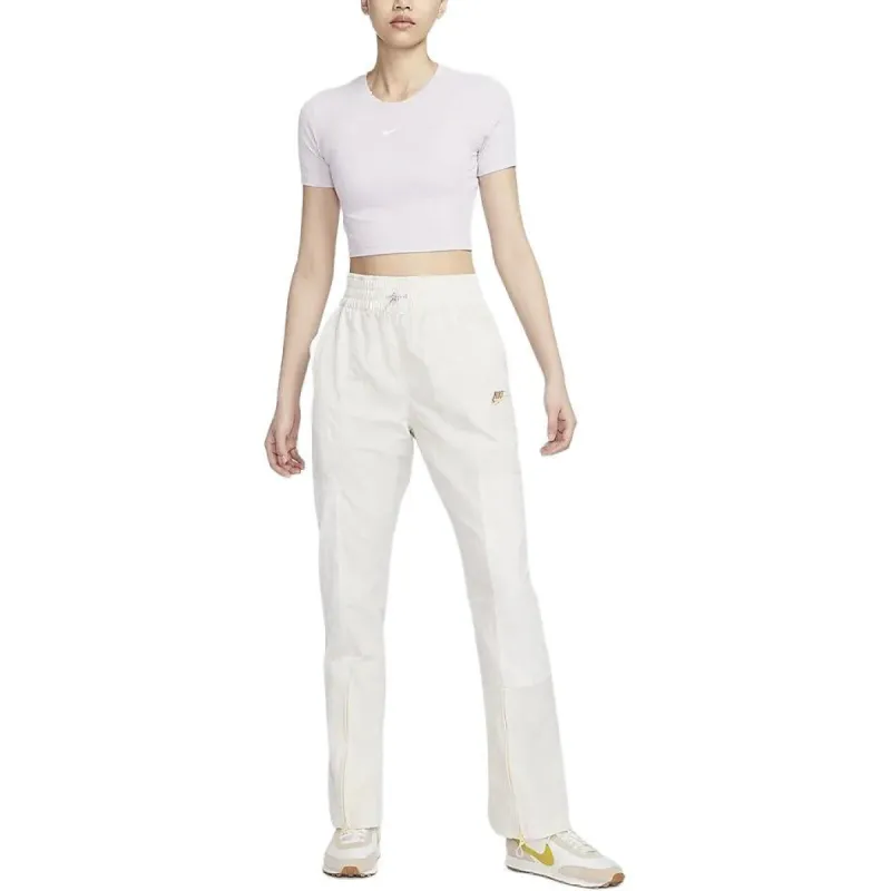 (WMNS) Nike Sportswear Utility High Waist Adjustable Casual Pants 'White' FZ6565-104 made by Nike
