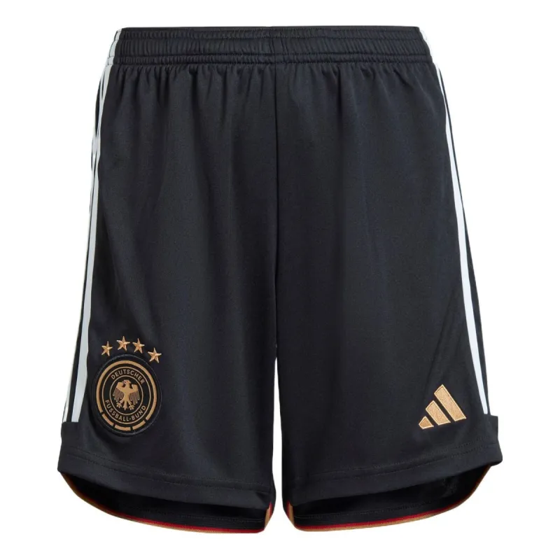 (GS) adidas Germany 22 Home Shorts 'Black' HF1465 sold by KicksCrew